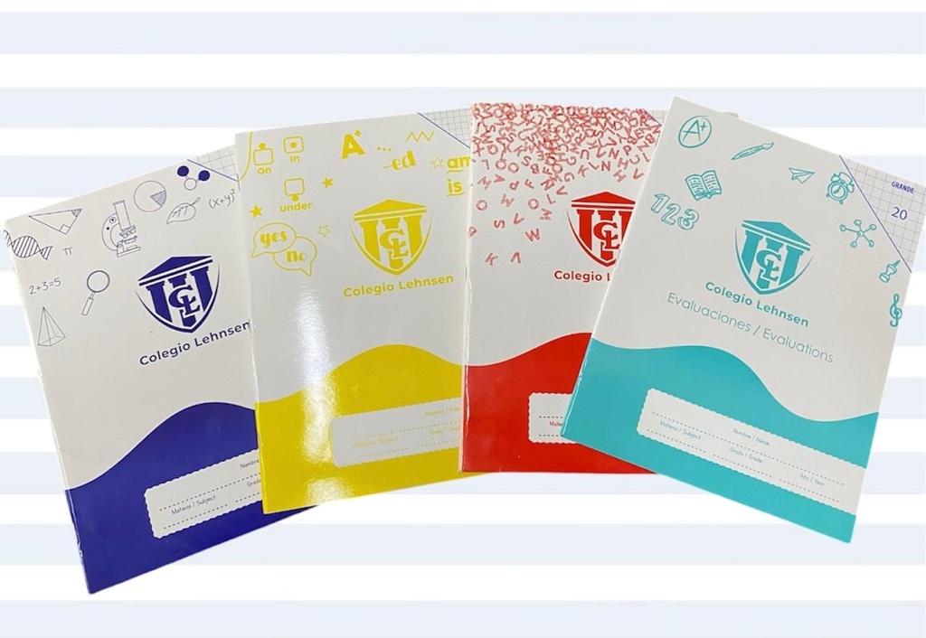 CUADERNO DOBLE LINEAS 20H PEQUEÑO (COLORES)