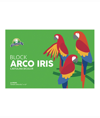 BLOCK PAPEL ARCO IRIS T/OFICIO